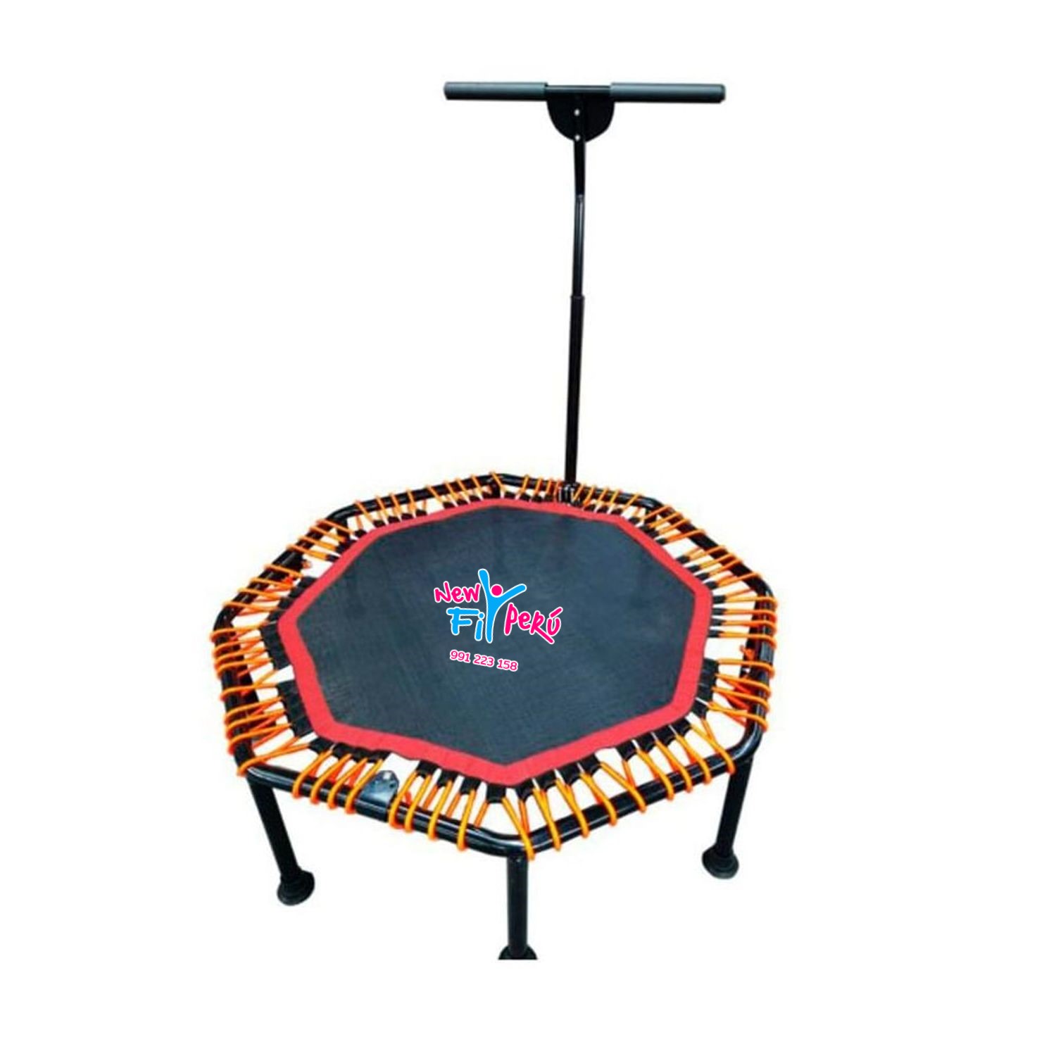 TRAMPOLIN HEXAGONAL CAMA ELASTICA 115CM / CON AGARRE REGULABLE